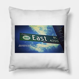 East Boulevard, Culver City, California by Mistah Wilson Pillow