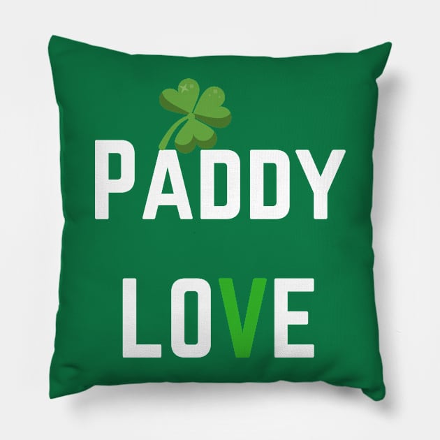 We love this 'Paddy Love' design! Perfect for St Patricks Day! Pillow by Valdesigns