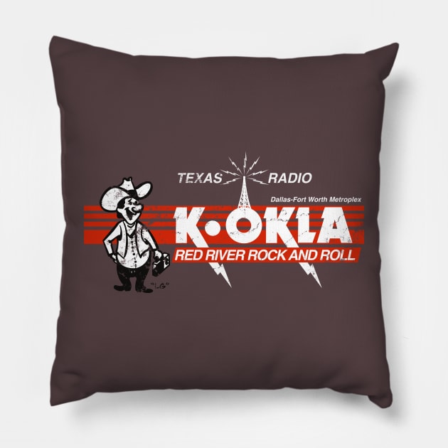 Vintage KOKLA Radio Pillow by StudioPM71