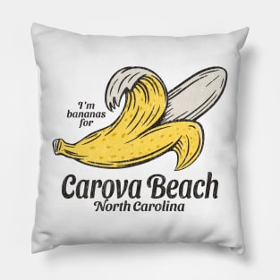 Carova, NC Summertime Vacationing Going Bananas Pillow