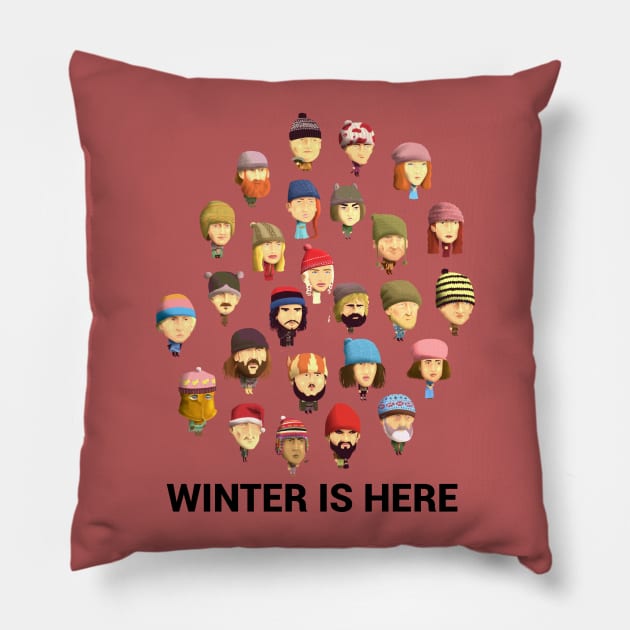 Winter is here Pillow by TomiAx