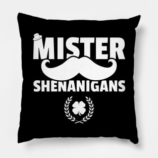 Mr. Shenanigans Cute Cunny St Patricks Day Pillow