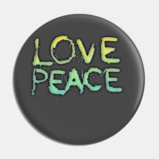 T SHIRT LOVE PEACE Pin