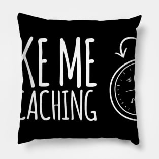 Take me Geocaching Compass Icon Pillow