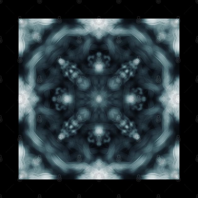 Blue and grey Mandala by Kcinnik