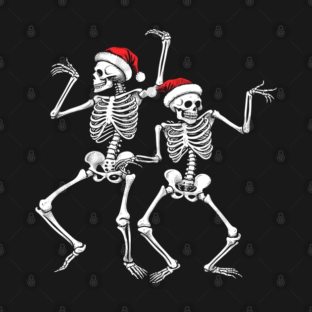 Spooky Christmas Skeletons by TwistedCharm