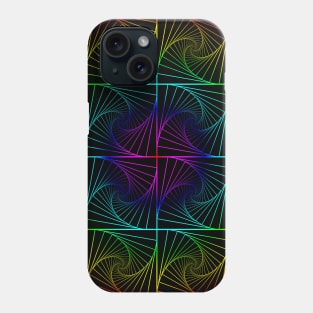 Psychedelic rainbow Phone Case