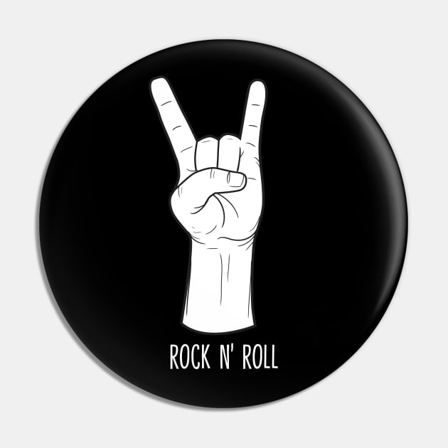 The Symbol of Rock N Roll Pin by Tee Tow Argh 