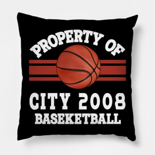 Proud Name City Graphic Property Vintage Basketball Pillow