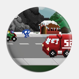 Horace goes Skiing ( Crossing the Road) Pin