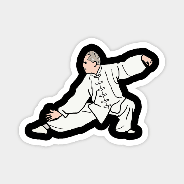 Tai Chi Magnet by Mark Ewbie