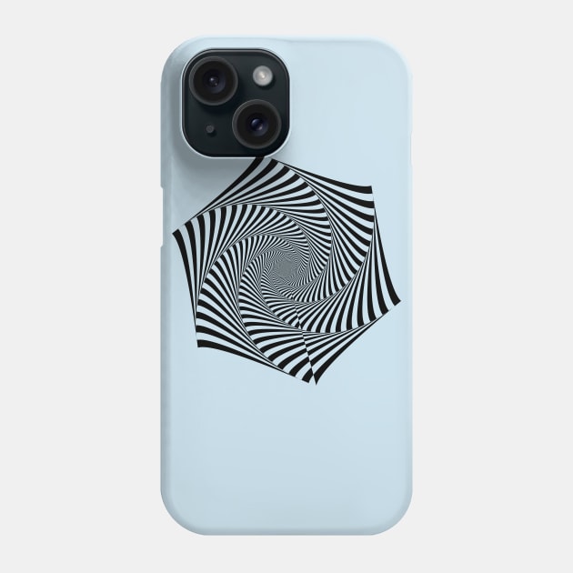 Hexagonal Fractal Vortex Phone Case by brutalworld