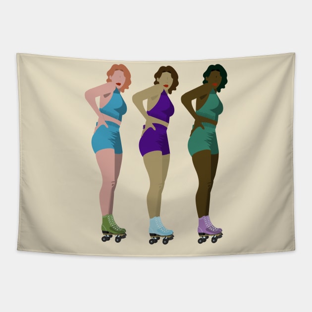 Skater Girl Gang Tapestry by CDH