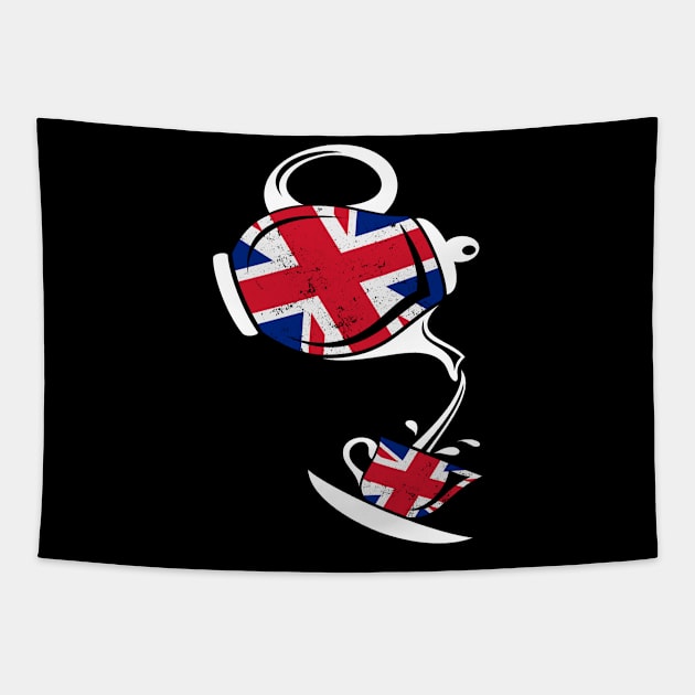 United Kingdom Tea England London Uk Tapestry by MooonTees