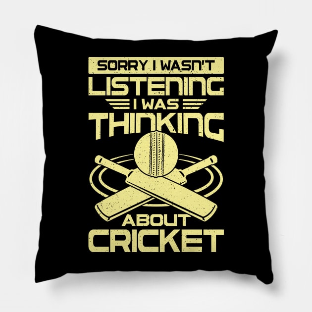 Funny Cricket Player Gift Pillow by Dolde08