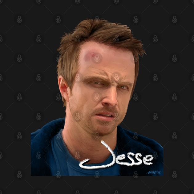 Breaking Bad - Jesse signed portrait by Nonesz Workshop