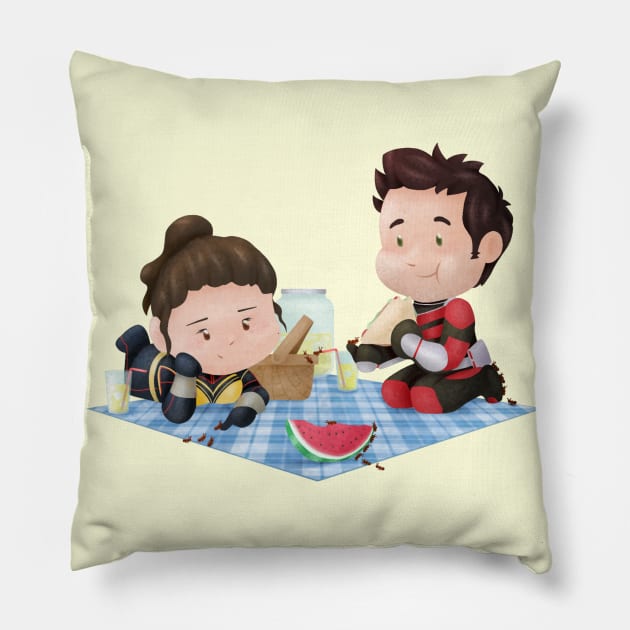 Ant Employee Picnic Pillow by Imaplatypus