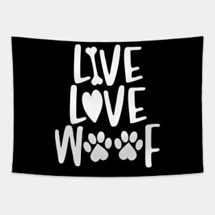 Live. Love. Woof. Tapestry