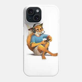 Excited Gamer Fox Phone Case