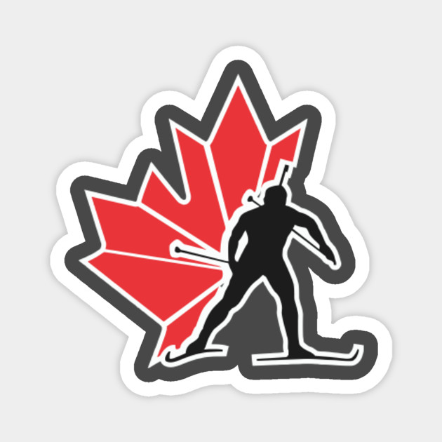 Biathlon Canada Biathlon Canada Magnet Teepublic