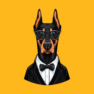 Doberman The Nerd T-Shirt