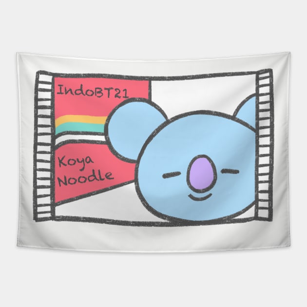 Indomie BT21 Koya Tapestry by Oricca