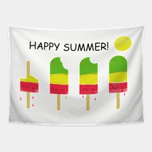 Happy summer T-Shit design Tapestry