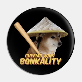 Cheems Bonkality Mortal Kombat Pin