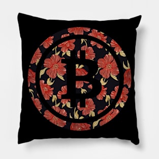 Bitcoin BTC coin Crypto coin Cryptocurrency Pillow