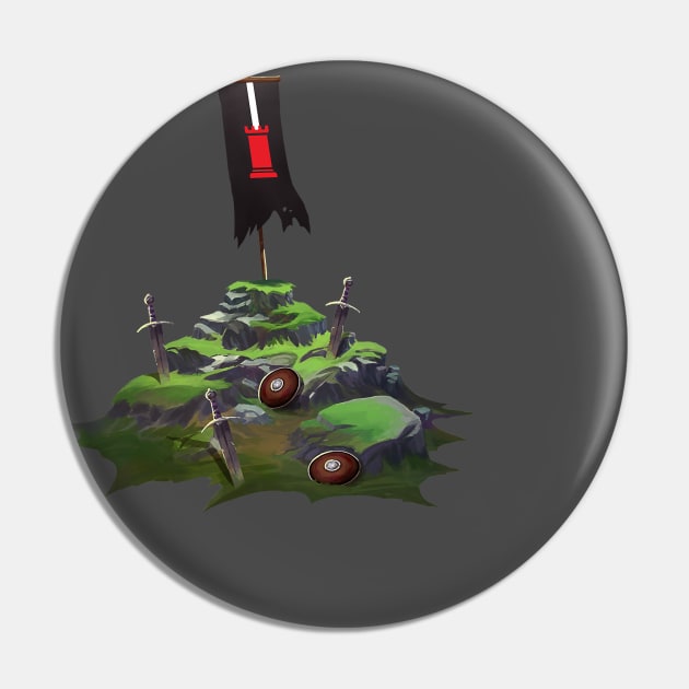 Red Rook Rising Warbanner Pin by PunTee