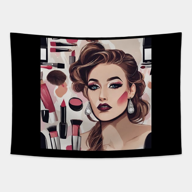 Makeup Artist Tapestry by Kings Court