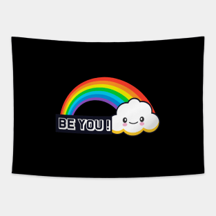 Be You- Rainbow Pride design Tapestry