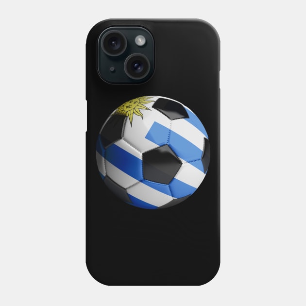 Uruguay Soccer Ball Phone Case by reapolo