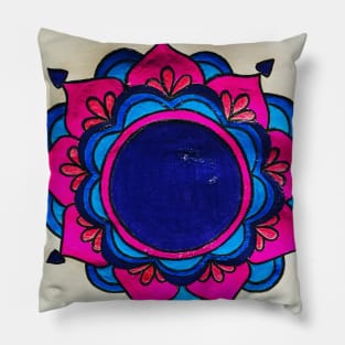 Mandala Flower Pillow