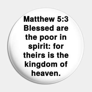 Matthew 5:3 Pin