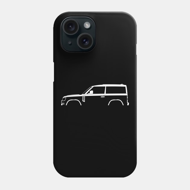 Land Rover Defender 90 (2020) Silhouette Phone Case by Car-Silhouettes