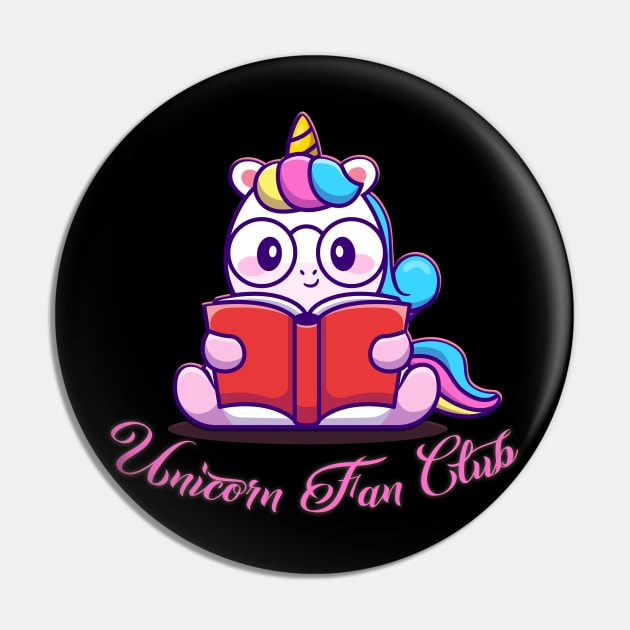 Unicorn Fan Club Pin by capo_tees