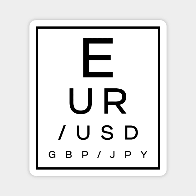 Forex Eye Exam Chart Magnet by investortees