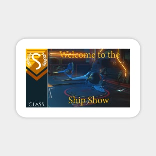 No mans sky themed Welcome to the ship show Magnet