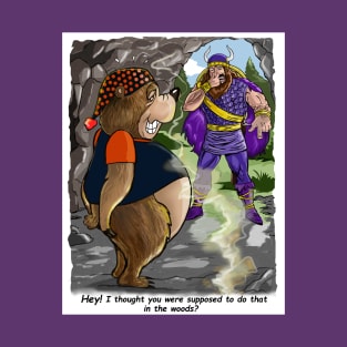 Minnesota Vikings Fans - Kings of the North vs Stinking Cave Dwellers T-Shirt