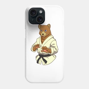 Comic Bear Does Judo Phone Case