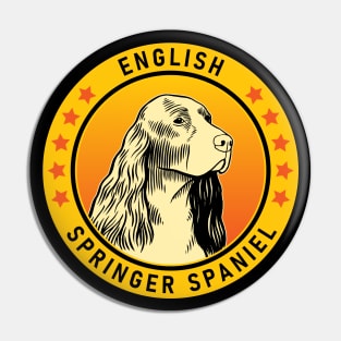 English Springer Spaniel Dog Portrait Pin