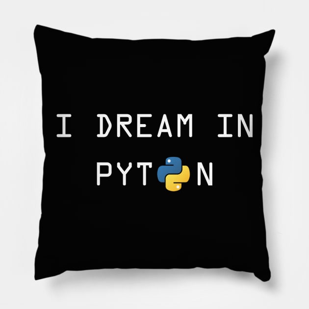 I dream in Python Language for Python Developers Pillow by mangobanana