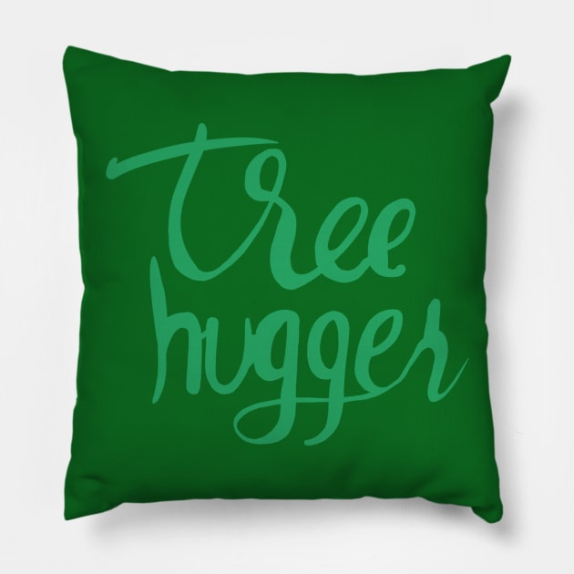 Tree Hugger Pillow by LKSComic