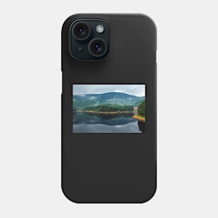 Lake Oasa at sunset in Romania Phone Case