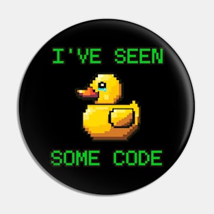 Pixel rubber duck crying I've seen some code Pin