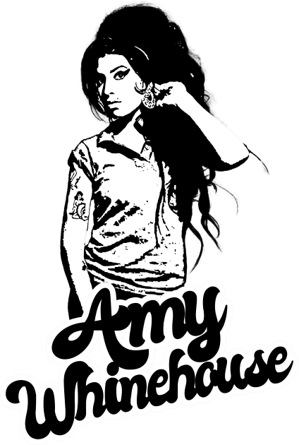 Amy Whinehouse Style Classic Kids T-Shirt by Hand And Finger