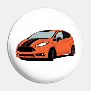 Orange Fiesta ST Pin