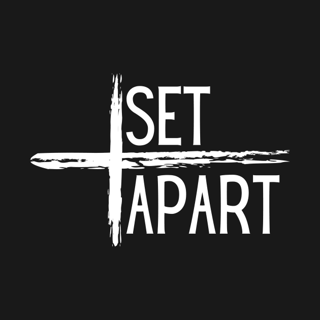 Set Apart Christian Cross Design by CrossAndCrown