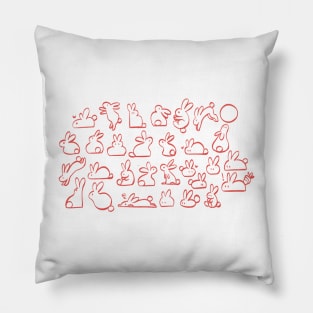 Wabbits! Pillow